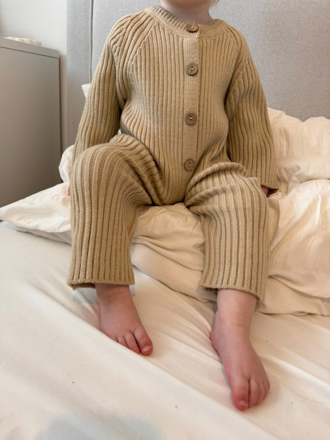 Knitted Romper (beige)