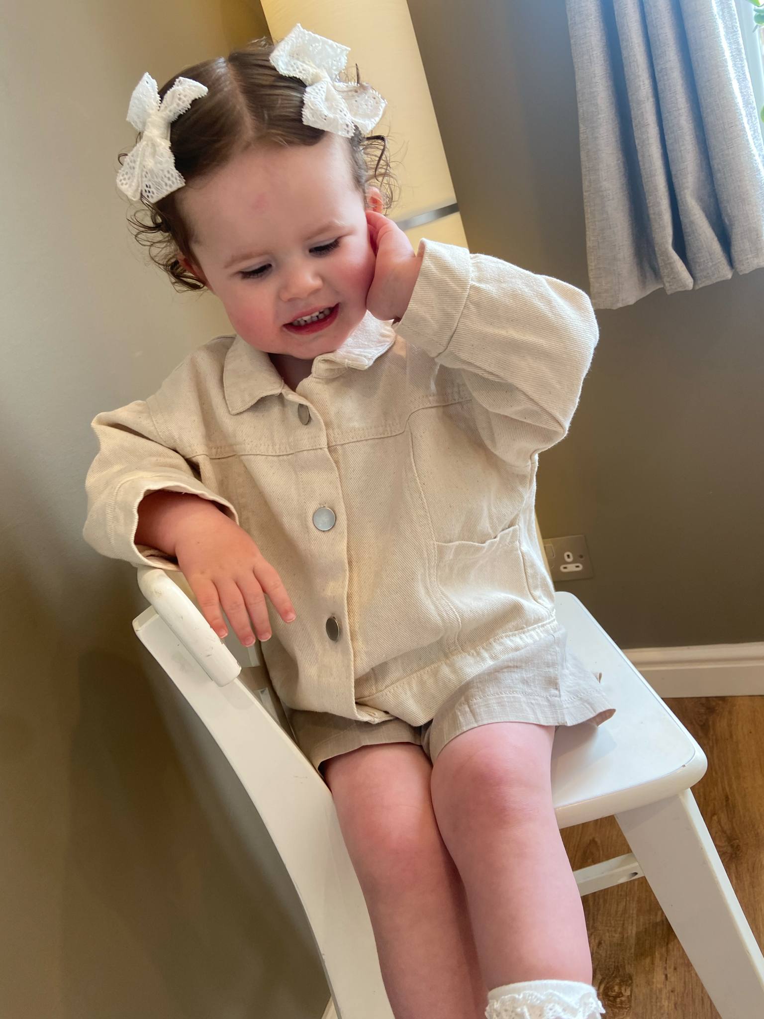 Soft speckle denim jacket