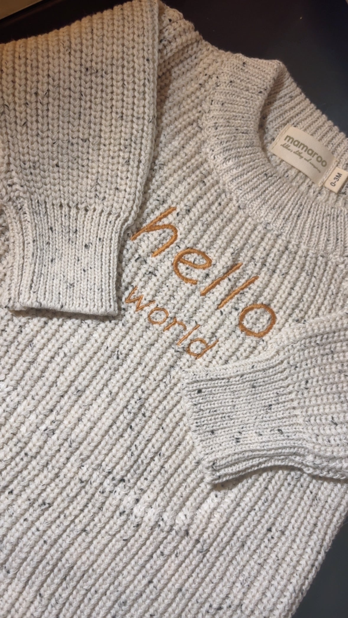 Hello World Knit Romper