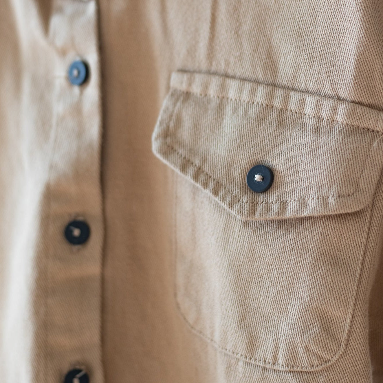 My denim shacket - mocha