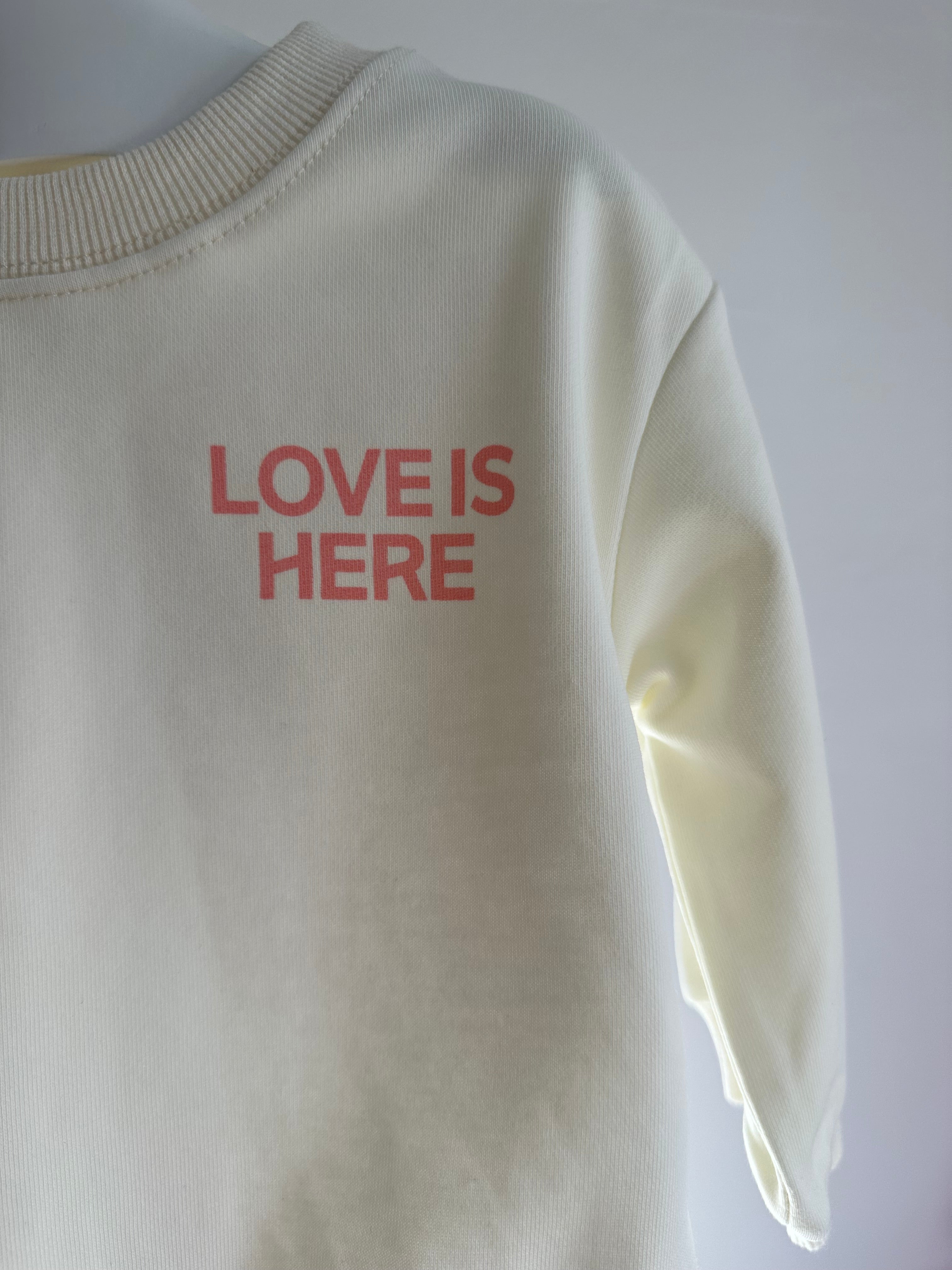 Love Is Here Jumper (Ivory White)