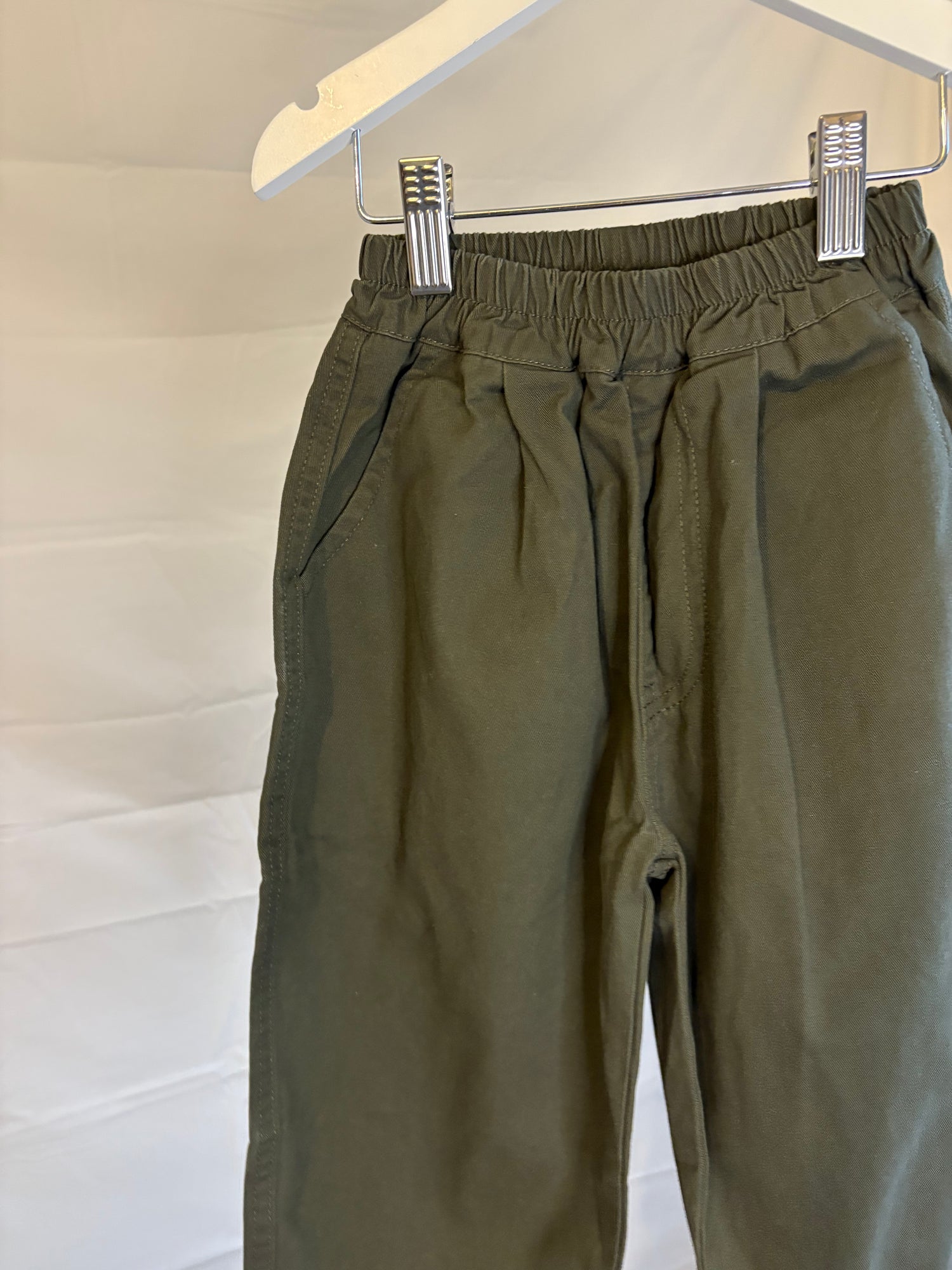 Charcoal Khaki wide leg trousers