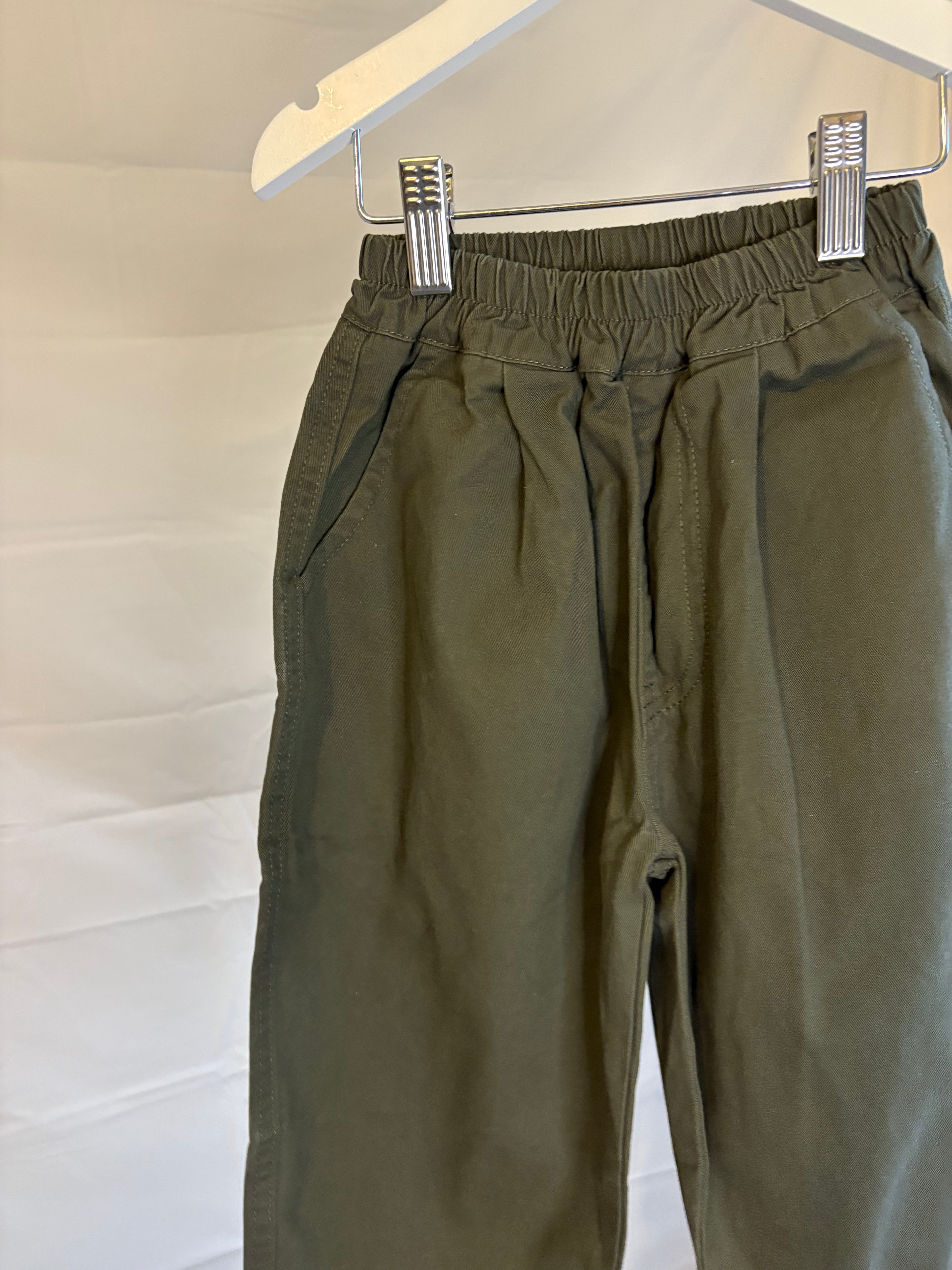 Charcoal Khaki wide leg trousers