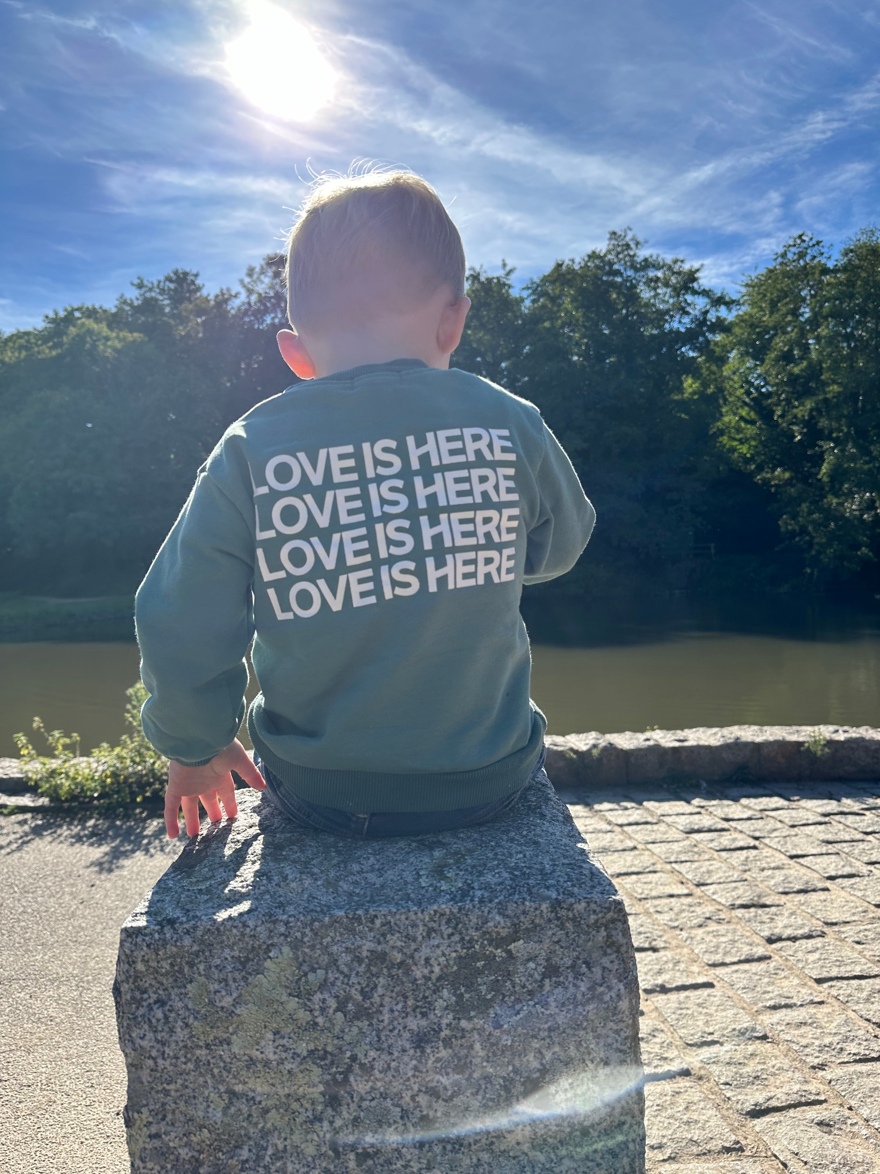 Love Is Here Jumper (Pine Green)