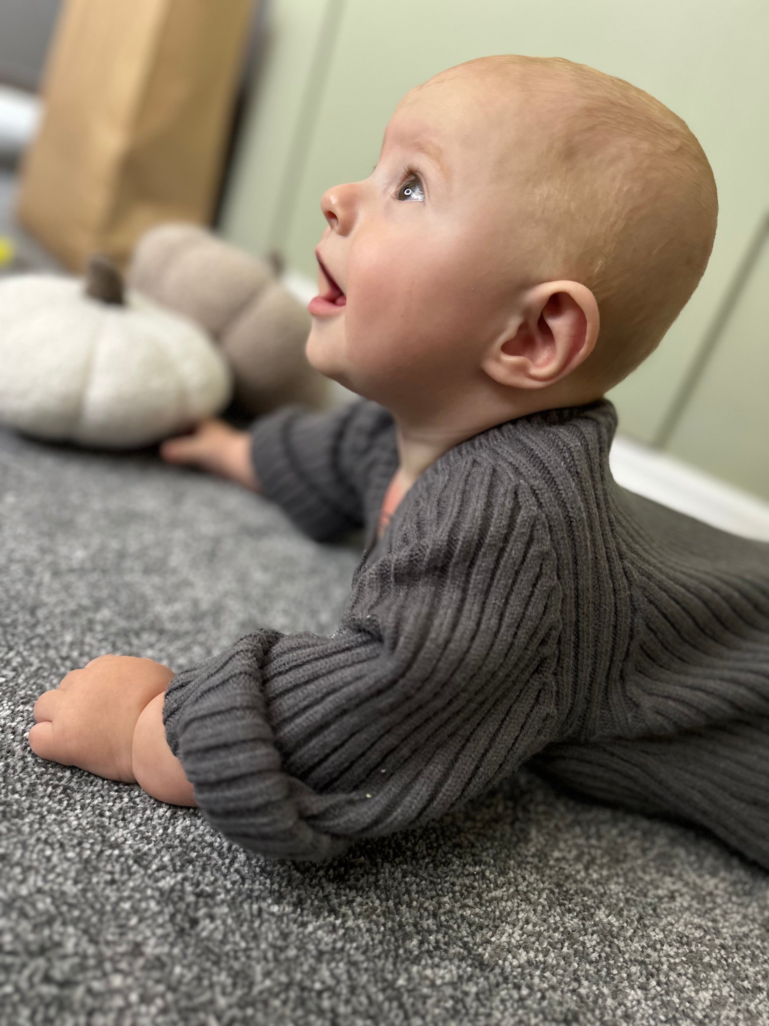 Knitted Romper (Charcoal Grey)