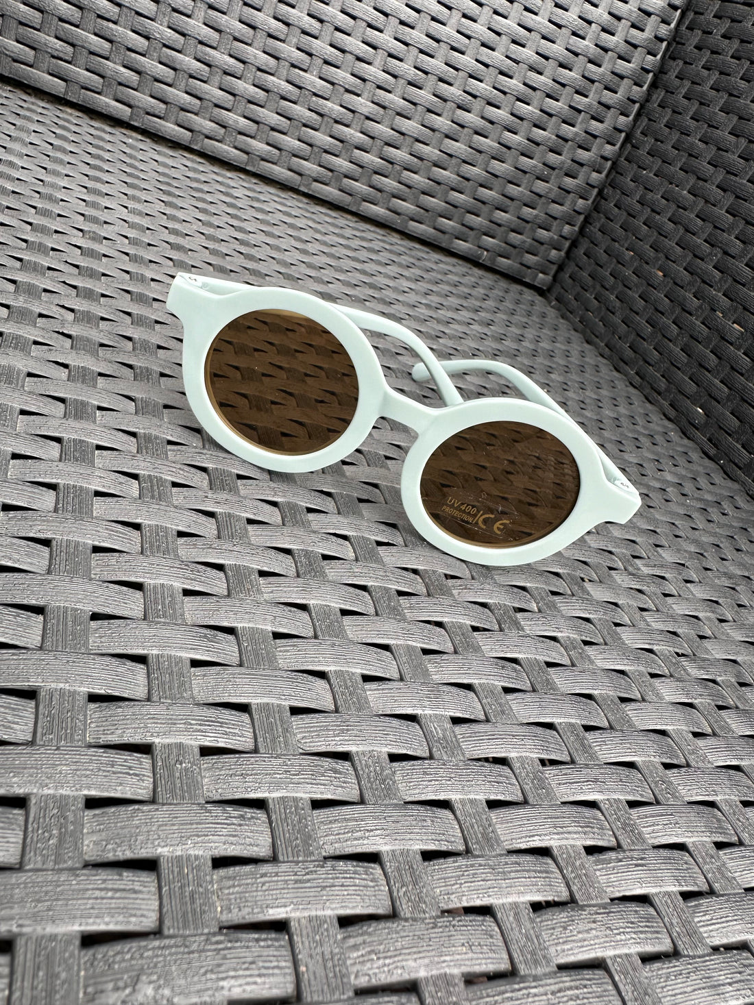 Baby blue matte sunglasses