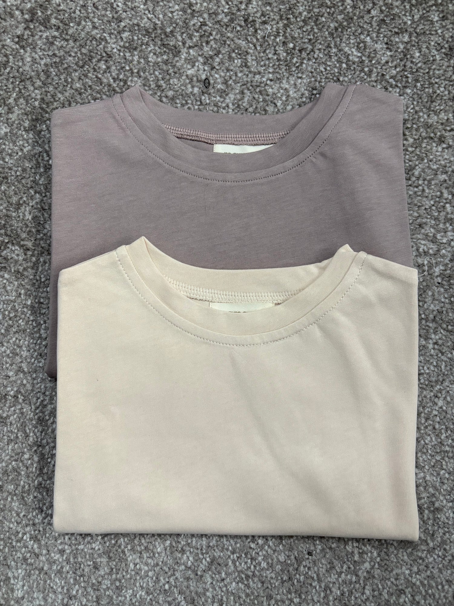 Pack of 2 short sleeve tee - mocha &amp; sand