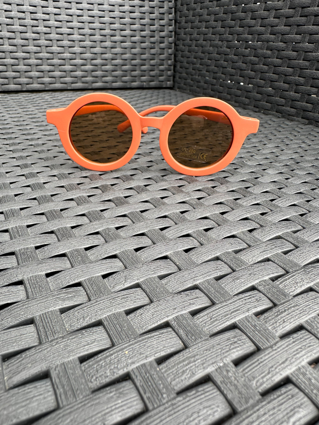 Burnt orange matte sunglasses