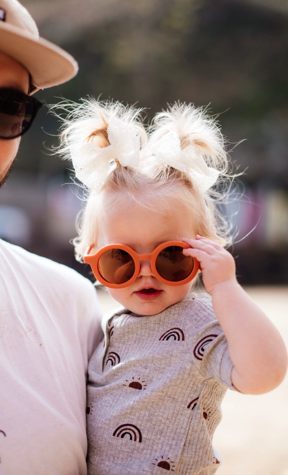 Burnt orange matte sunglasses