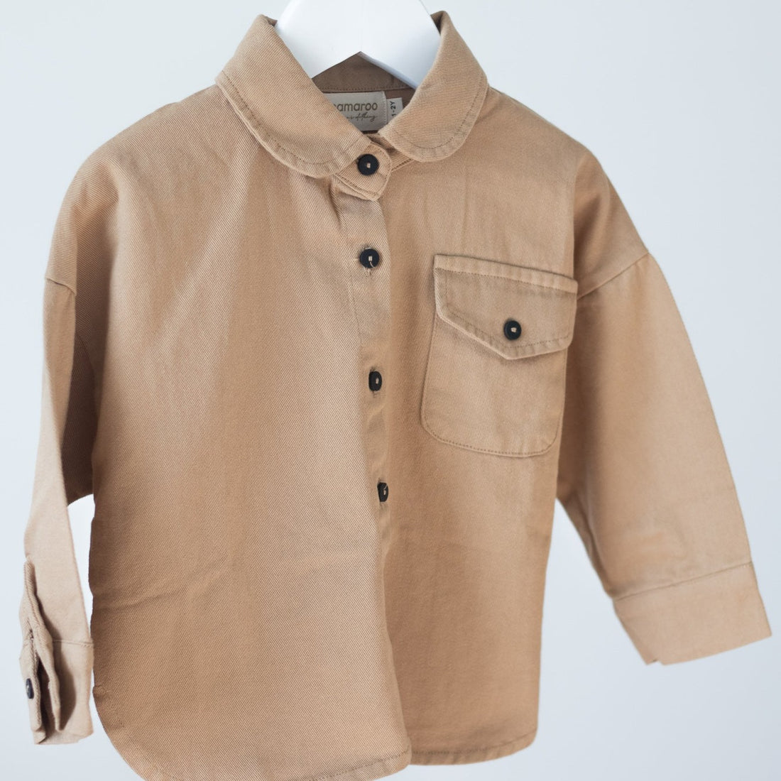 My denim shacket - mocha